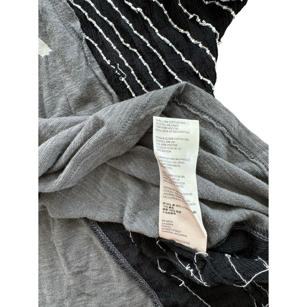 Free People We The Free Showtime Tee XS Beaded Retro Rock T Shirt - Picture 6 of 7